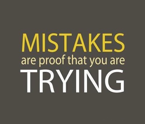 make mistakes